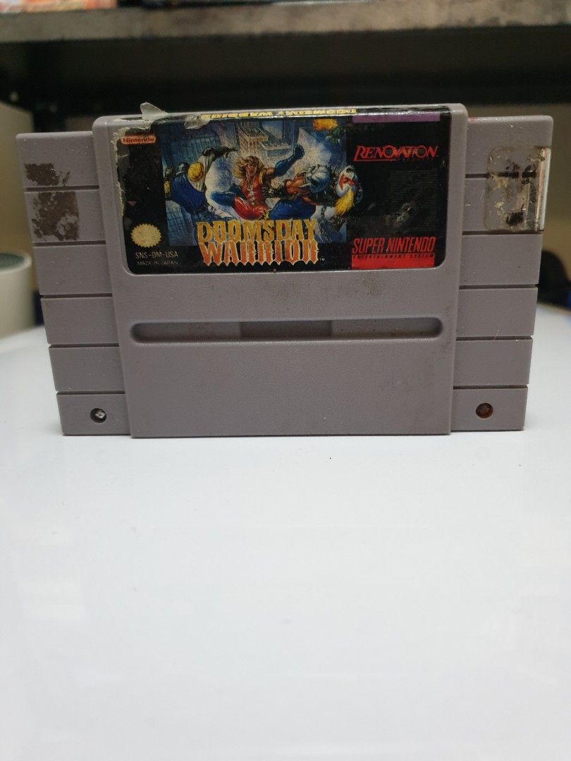 Doomsday Courier (Super Nintendo Entertainment System SNES) (Category: Nintendo) located in Quezon City. Submitted by itemsforadoption (Listing ID 1195743391, Image 1). Description: Rfs: Its 2022! Happy New Year. Now is a time to be joyous and declutter. And I'm doing just that this season. Doomsday Warrior, known in Japan as Taiketsu!! Brass Numbers, is a 1992 Super NES fighting game developed and published by Telenet Japan's subsidiary Laser So