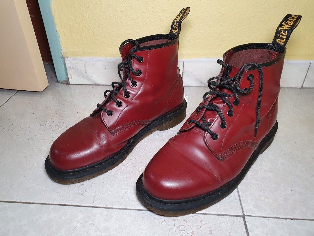 Mens dr shop martens oxblood