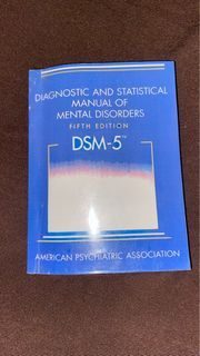 DSM - 5 fifth Edition