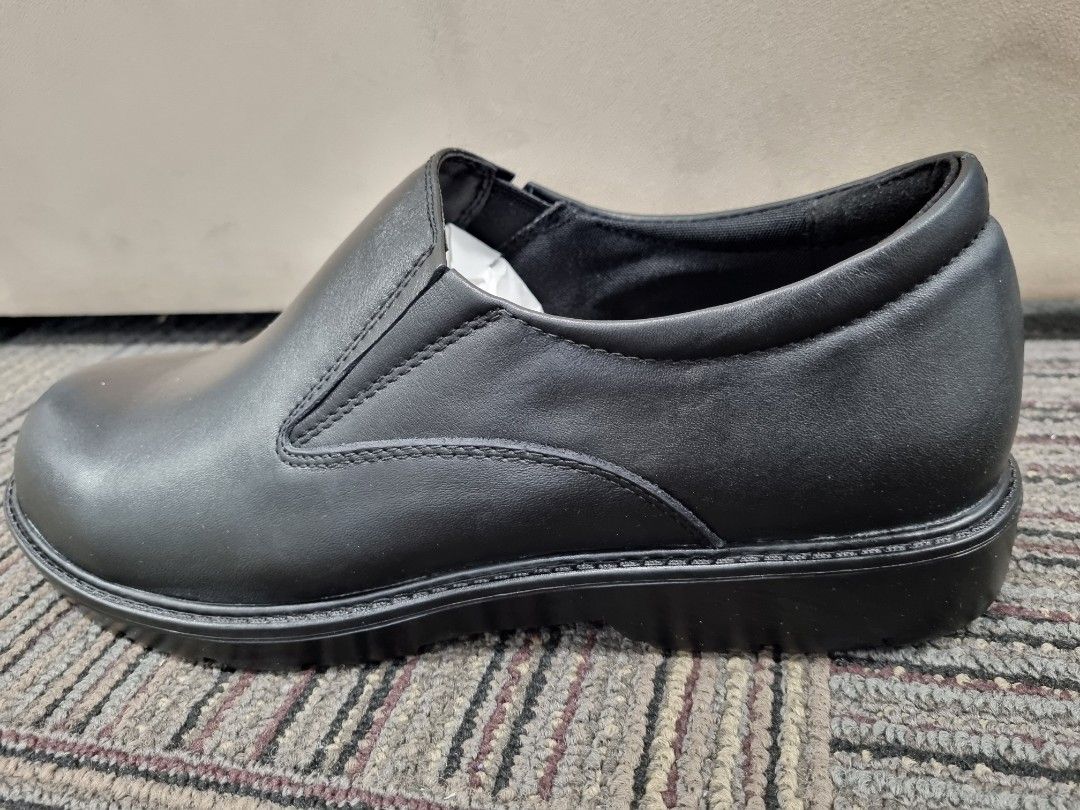Pure leather best sale slip on shoes