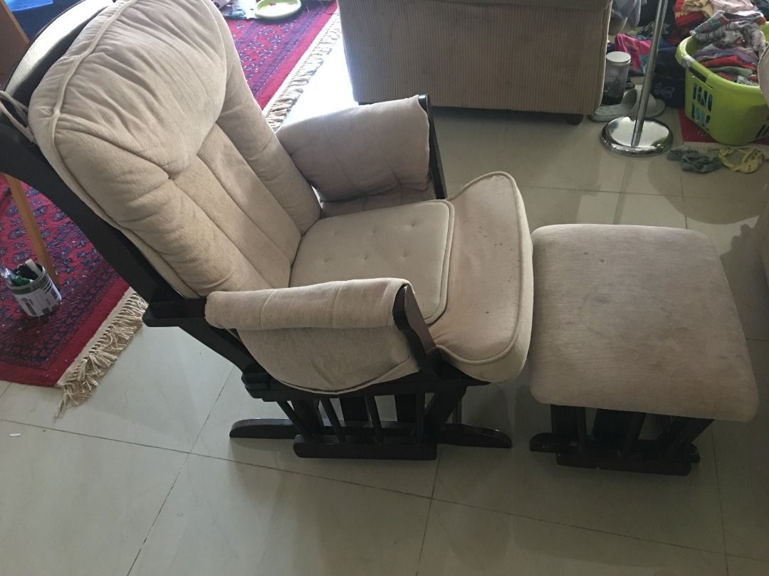 Glider chair with ottoman sale new arrivals