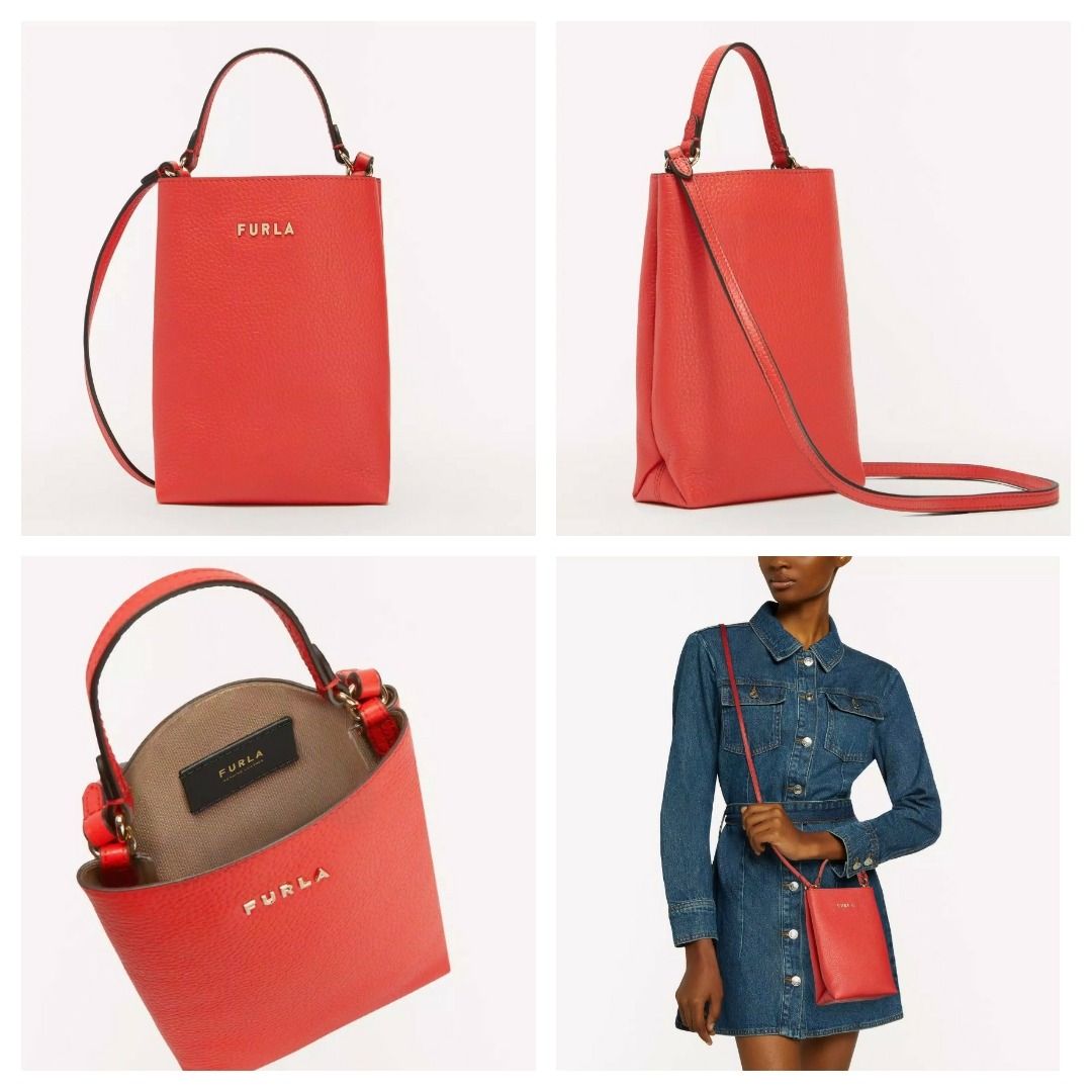 Furla Miastella Mini Vertical Cross-body Bag Brick Red - ShopStyle