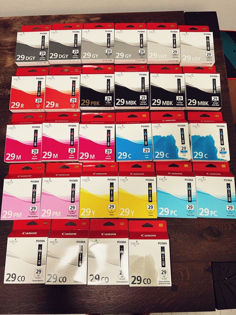 Lucia Inks Genuine Canon Pixma Lucia PGI-29 ink for Canon Pro 1 printer, Computers ...