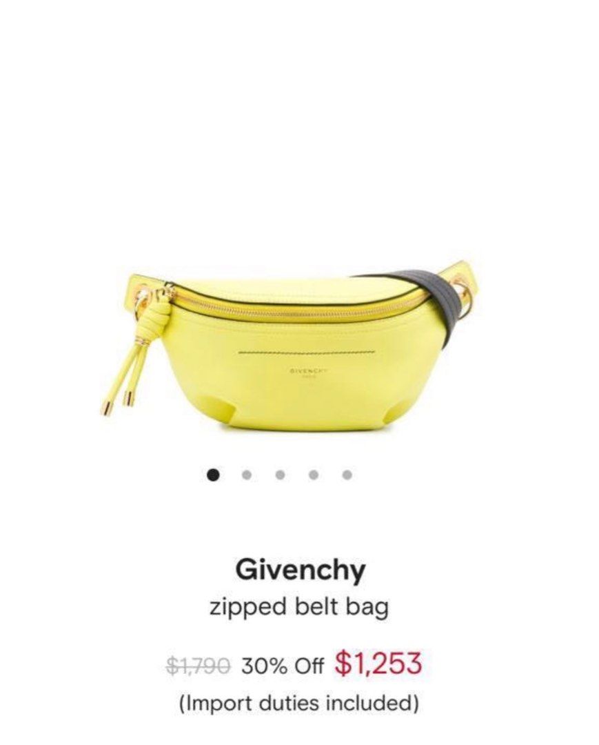 Givenchy belt 2025 bag price