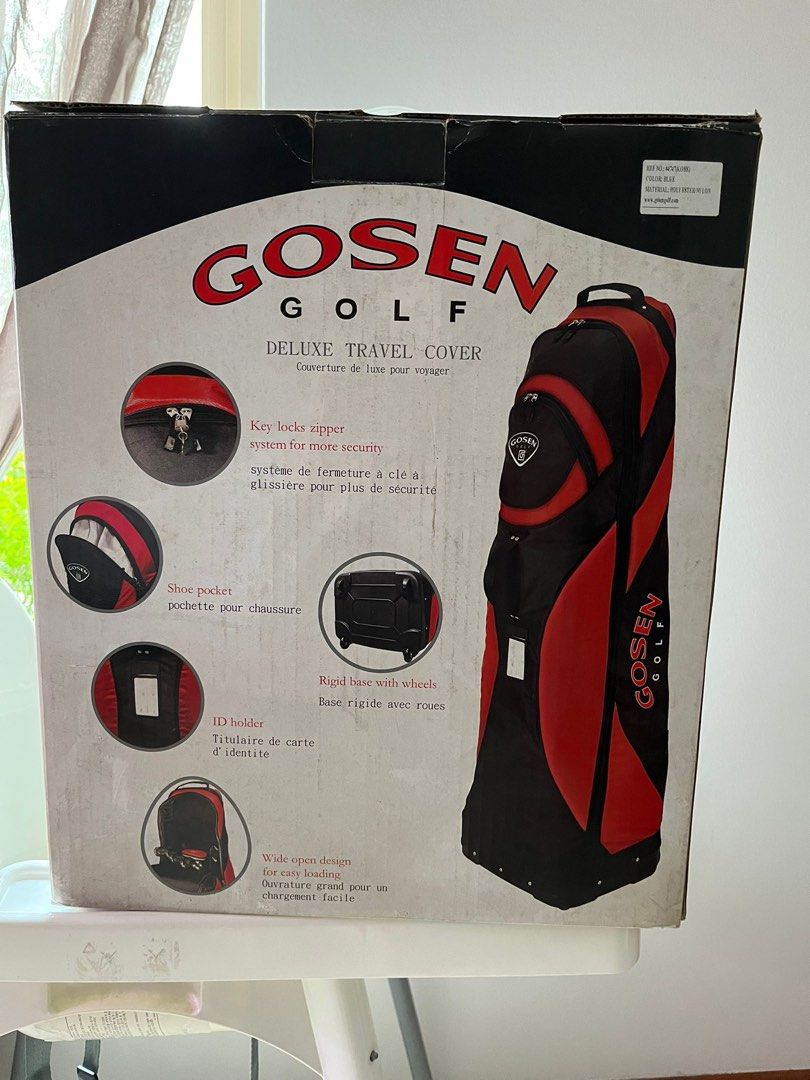 Gosen Golf bag cover with wheels, Sports Equipment, Other Sports Equipment and Supplies on Carousell