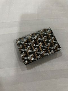 Goyard Green Goyardine Canvas & Vauzelles Calfskin Saint-Sulpice Card Wallet, 2022 (Like New), Handbag