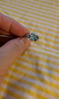 Habib Blue topaz original emas 375
