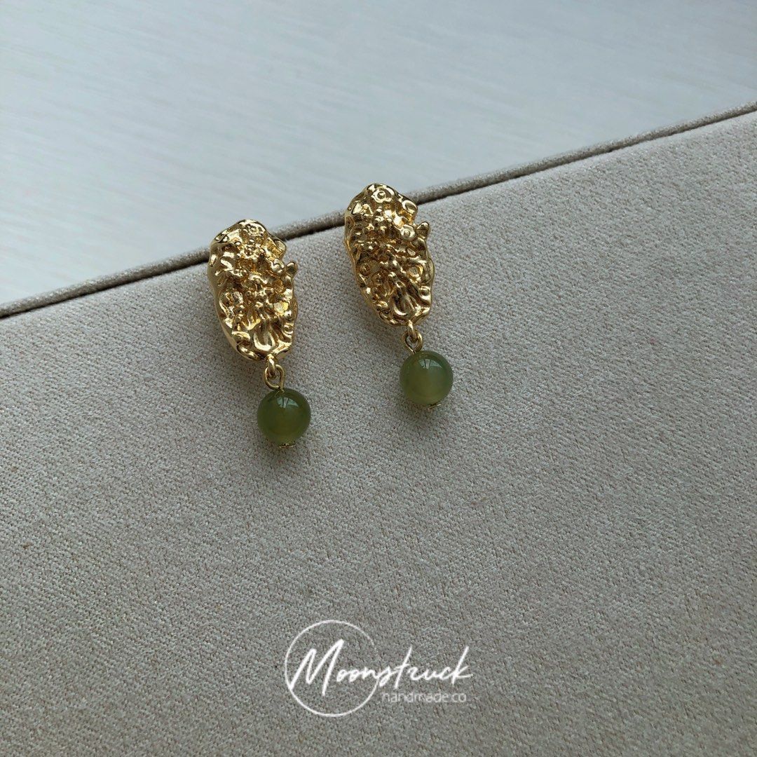 Gold nugget earrings near me shop