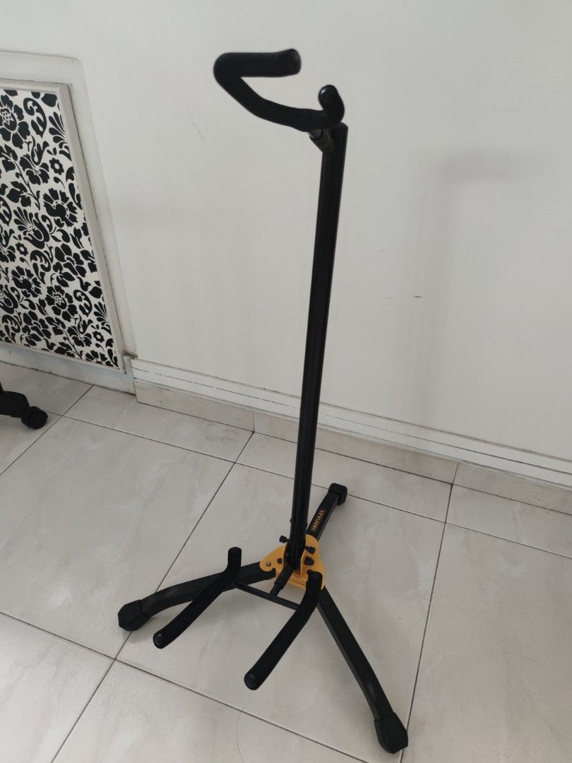 Hercules Single Guitar Stand with Shock Absorber GS405B, Hobbies & Toys