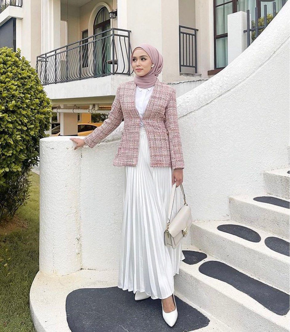 HIJABISTAHUB pleated skirt hijabista hub freesize Women s Fashion