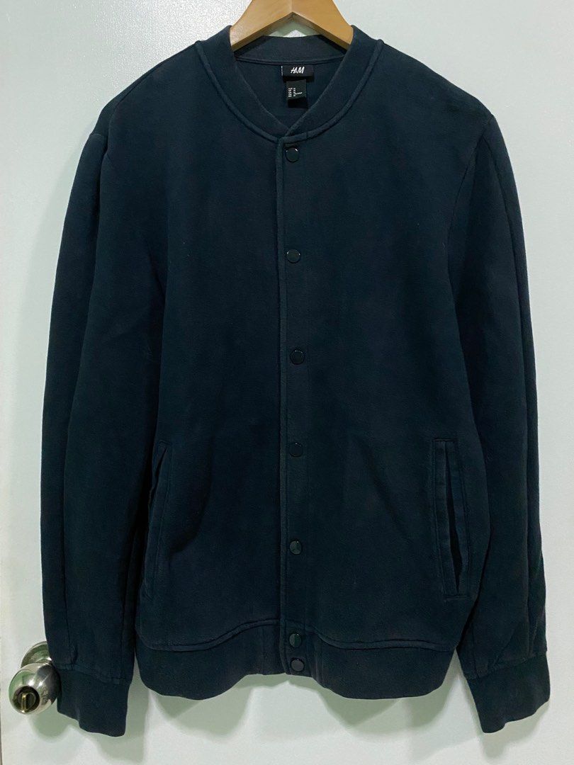 H&M Plain Varsity Jacket, Men's Fashion, Coats, Jackets and Outerwear