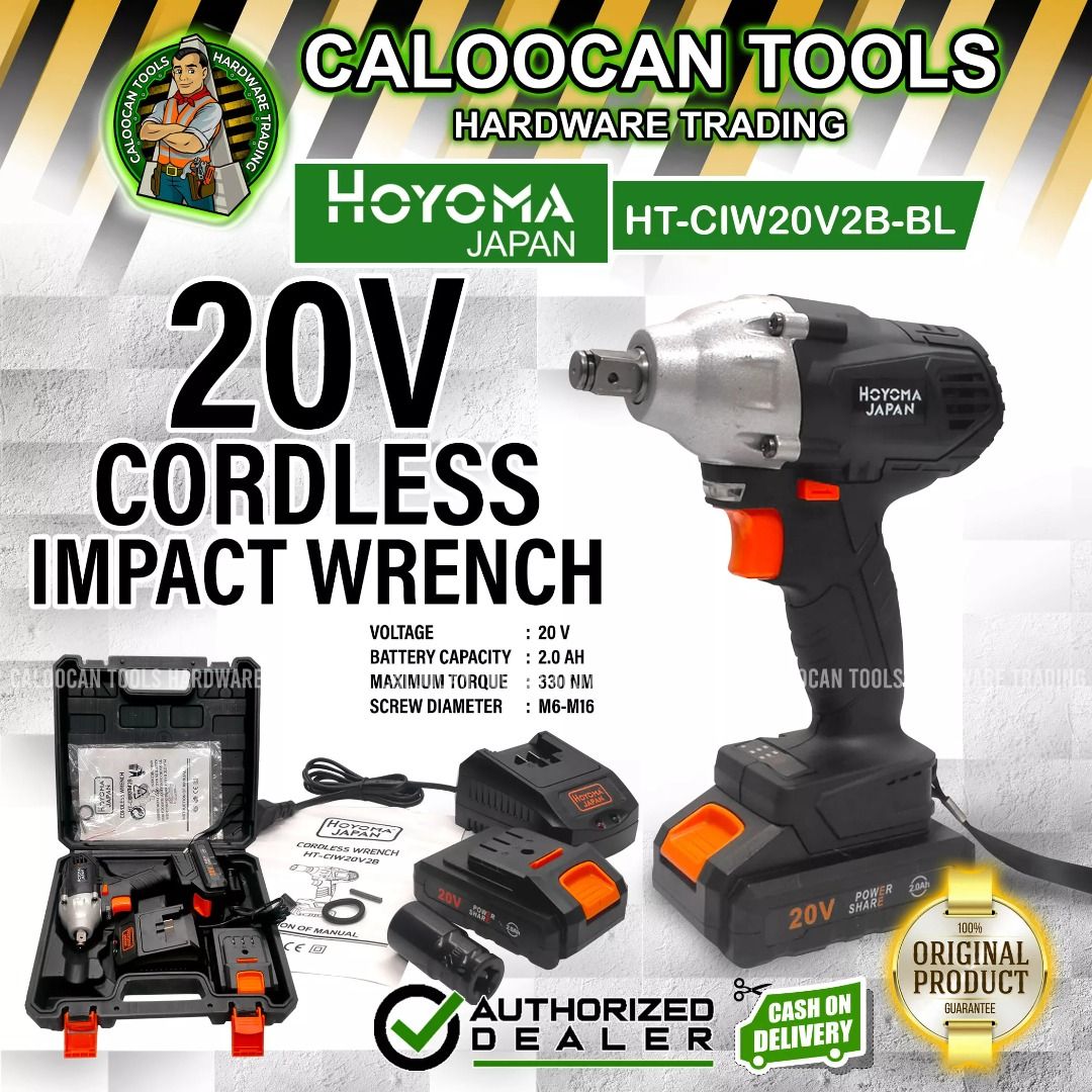 HOYOMA Japan 20V Cordless Impact Wrench HT CIW20V2B BL
