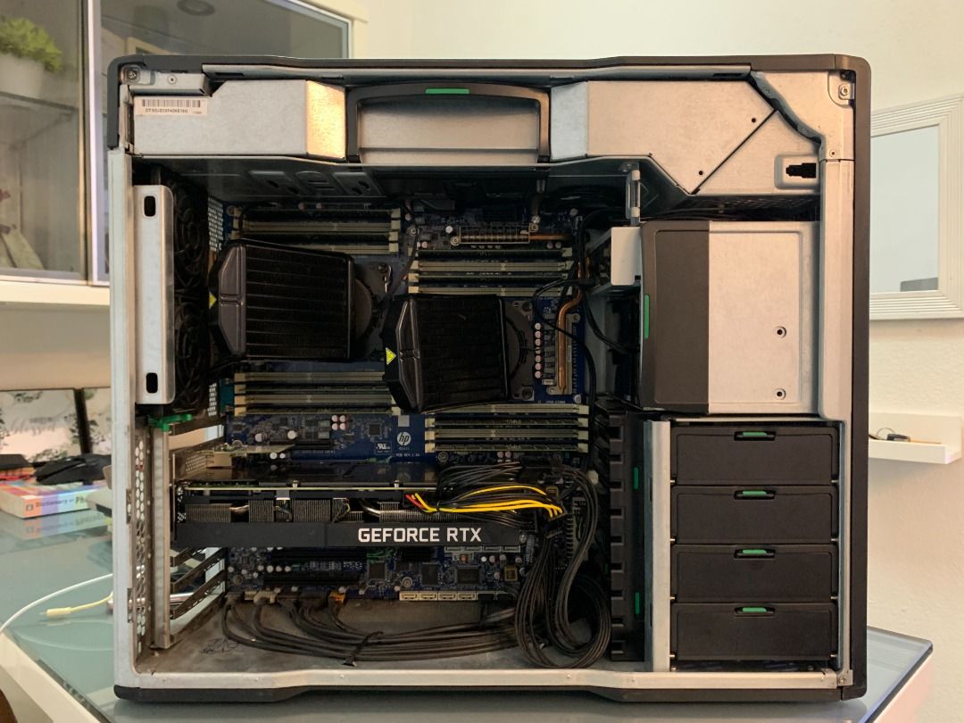 HP Z820 Workstation FULLY LOADED! Dual CPU + 64Gb RAM + RTX3080Ti + 3