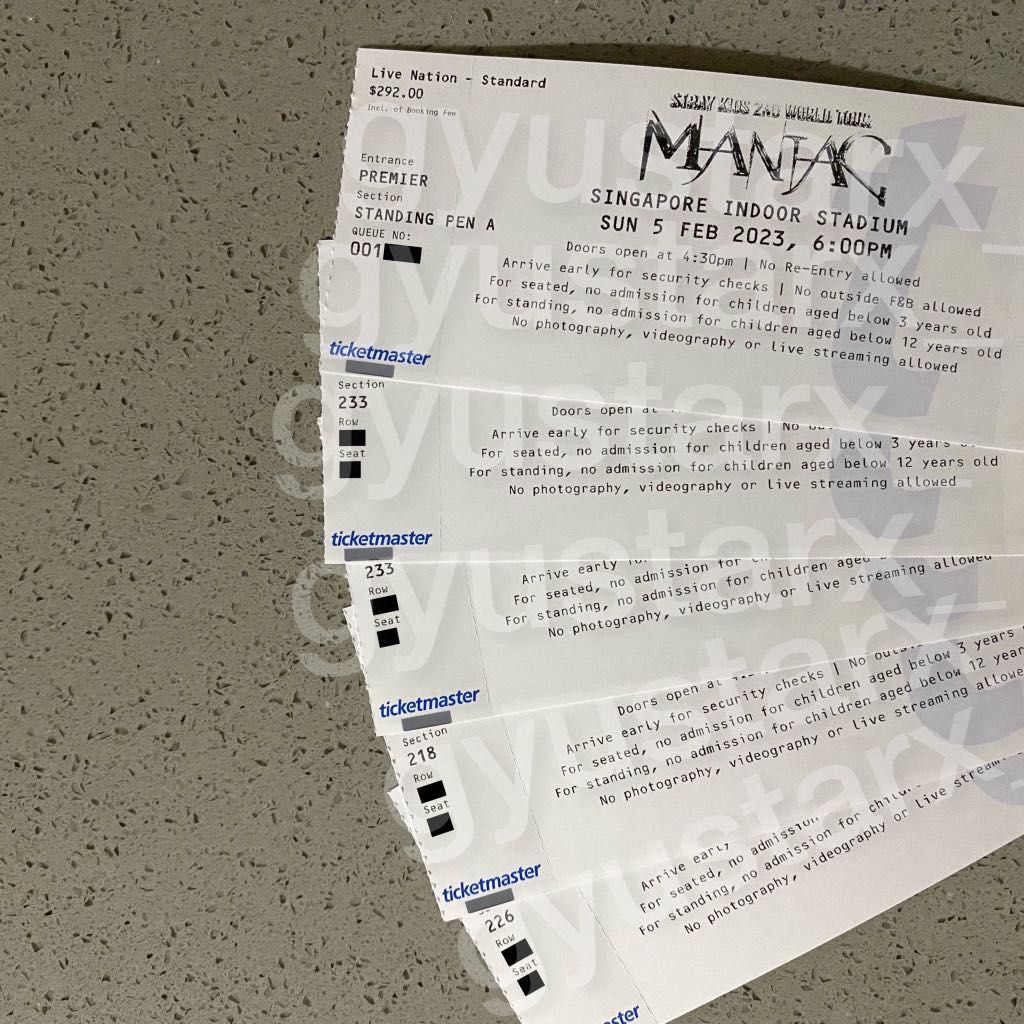 [HTB] Stray Kids 2nd world tour, Tickets & Vouchers, Event Tickets on Carousell