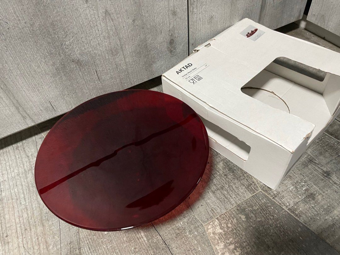 Ikea glass cake stand, Furniture & Home Living, Kitchenware & Tableware