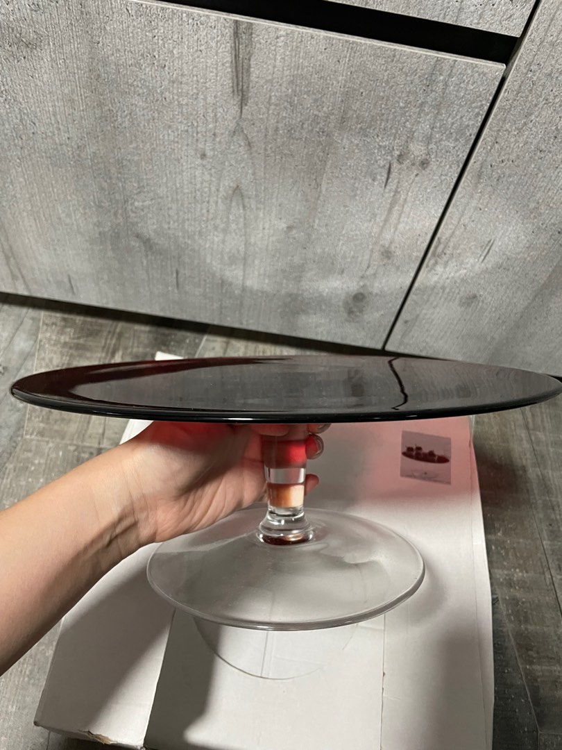 Ikea glass cake stand, Furniture & Home Living, Kitchenware & Tableware