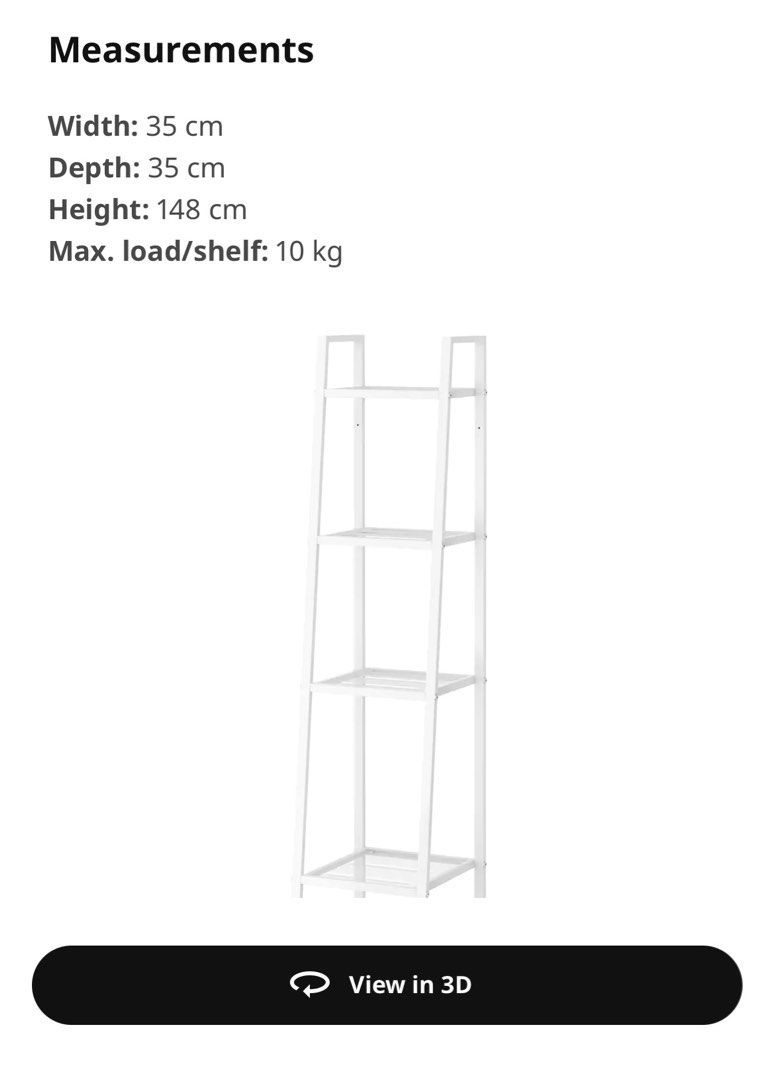 IKEA LERBERG Shelf Unit, Furniture & Home Living, Furniture, Shelves