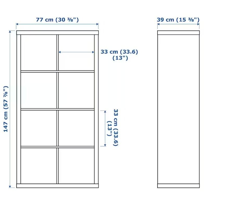 Ikea Shelving Unit with two doors, Furniture & Home Living, Furniture