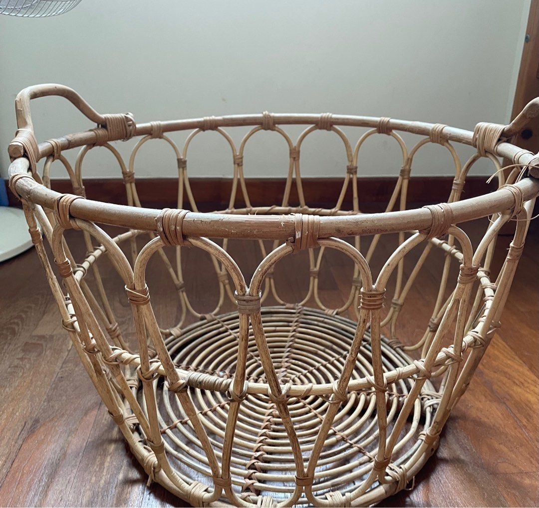 IKEA Snidad Rattan Basket, Furniture & Home Living, Home Decor, Other