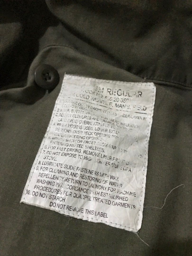 Jaket Parka Army m65 Jhon Ownbey