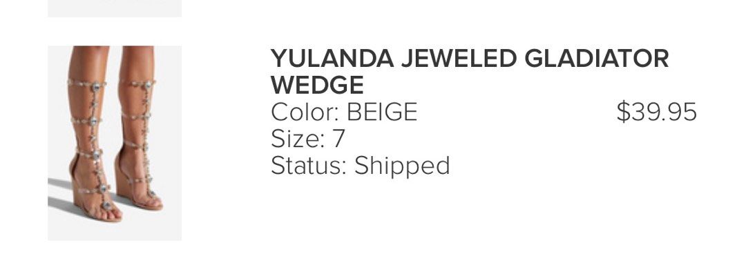 Yulanda jeweled gladiator wedge cheap