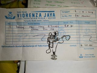 Kalung Silver/Perak Channel bisa di sepuh/cuci di toko mas