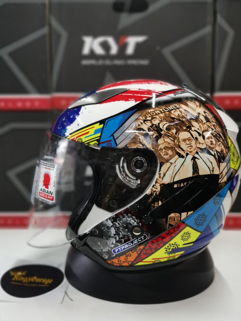 Kyt Frontliner Helmet, Motorcycles, Motorcycle Apparel on Carousell