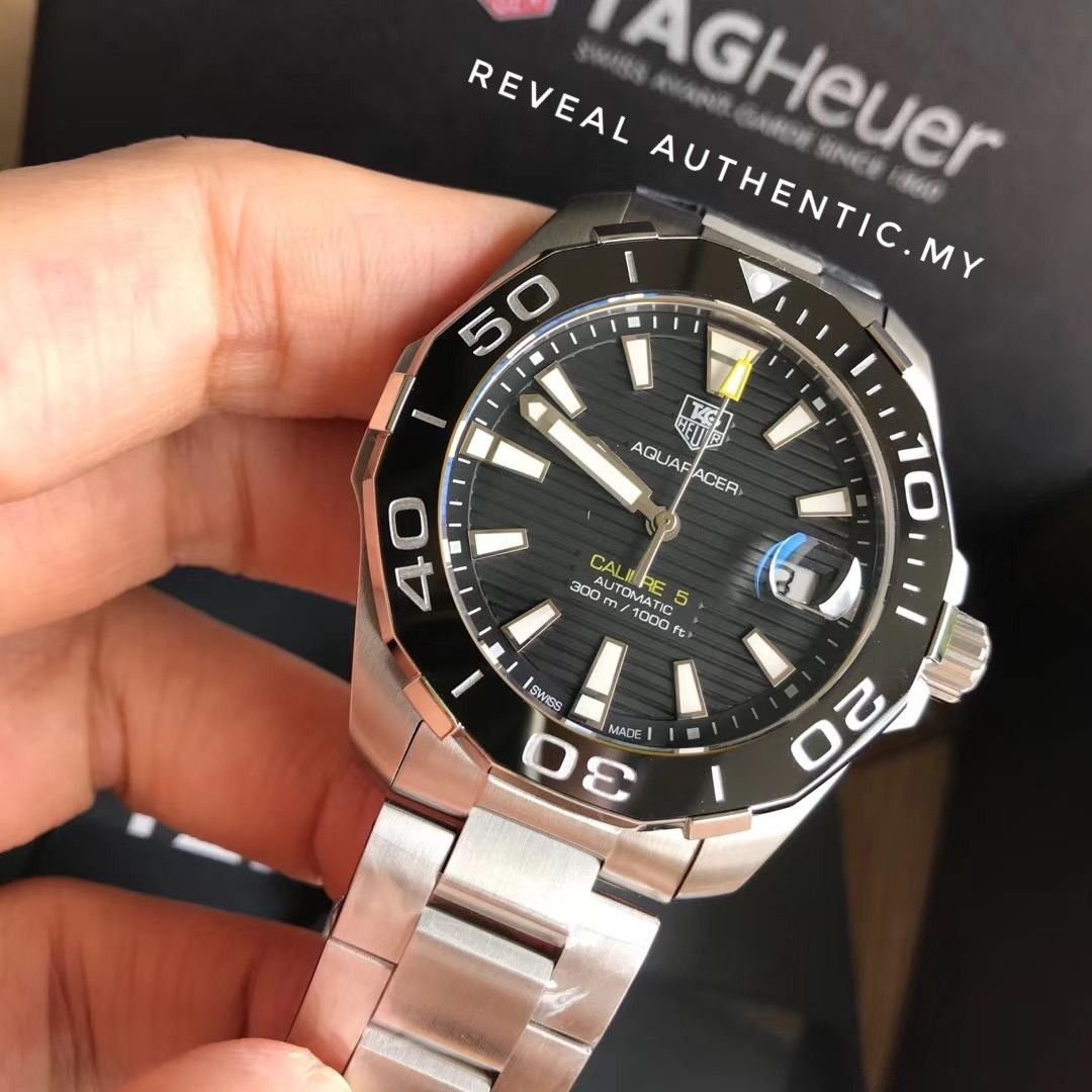 LAST STOK Tag Heuer Aquaracer 300M 41MM Calibre 5 Black Dial