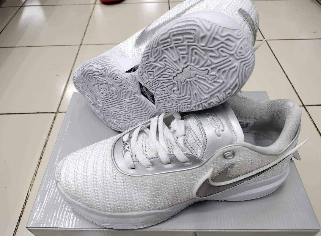 LEBRON 20 TRIPLE WHITE Men s Fashion Footwear Sneakers on