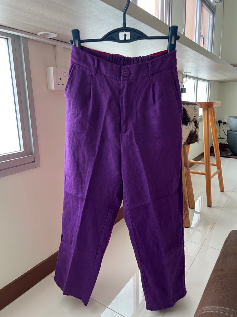 Linen pants, Women's Fashion, Bottoms, Other Bottoms on Carousell