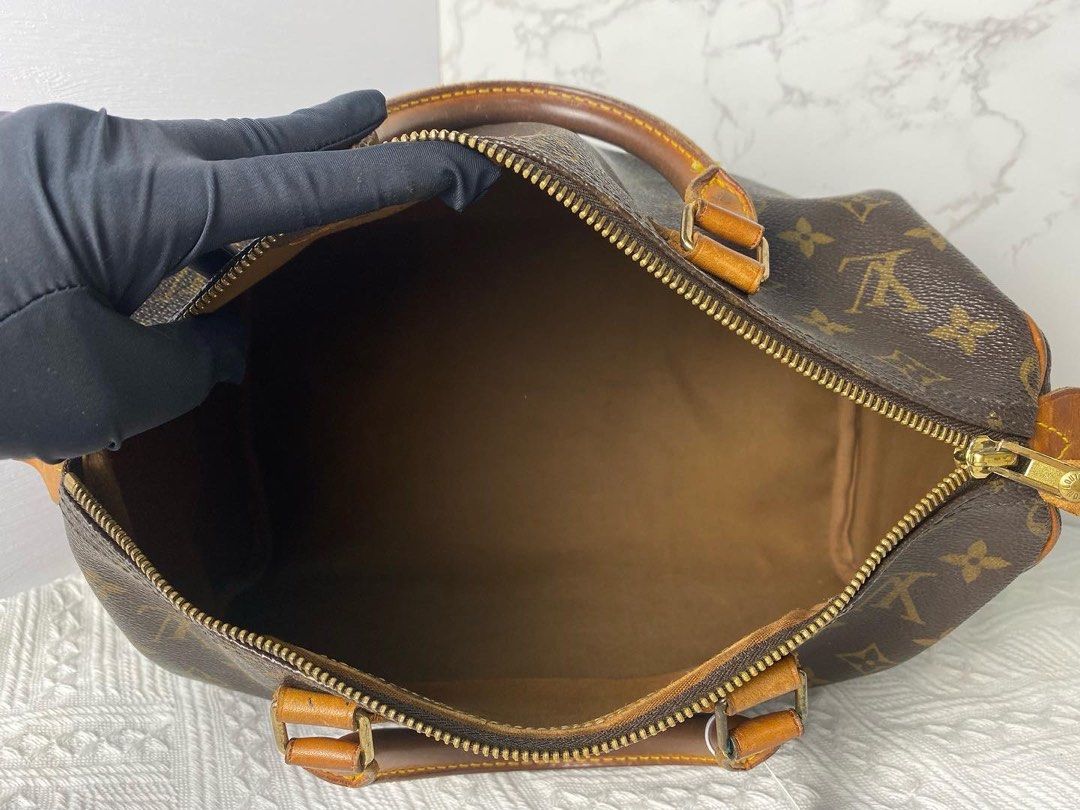 LV Speedy Bandoulière 25 Damier Azur review, what's in my bag #louisvuitton  #lvspeedy 