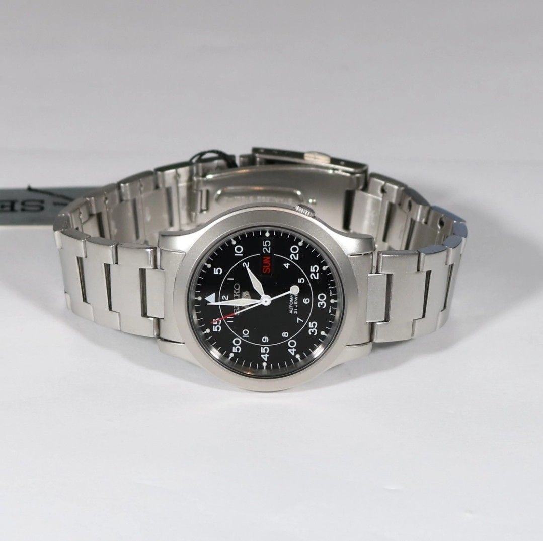 Lowest Price Seiko 5 SNK809 Men s Automatic Black Dial Stainless