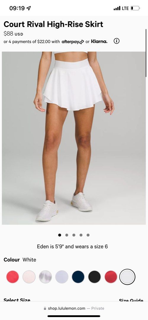Lululemon Court Rival HR Skirt Women #39 s Fashion Activewear on Carousell