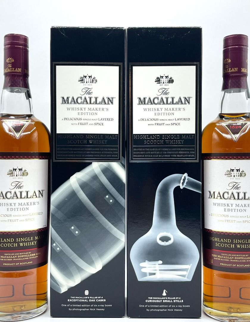 Macallan Whisky XRay Limited Edition 750ml x 2 麥卡倫威士忌 Maker's Edition