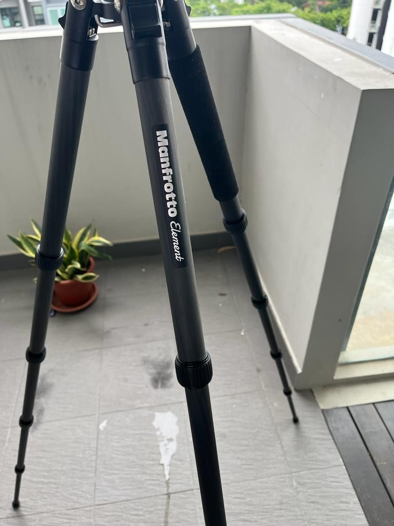 Manfrotto Element Big Traveller Tripod Carbon Fibre, Photography