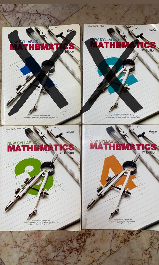 Math textbook Shinglee sec1-4, Hobbies & Toys, Books & Magazines ...