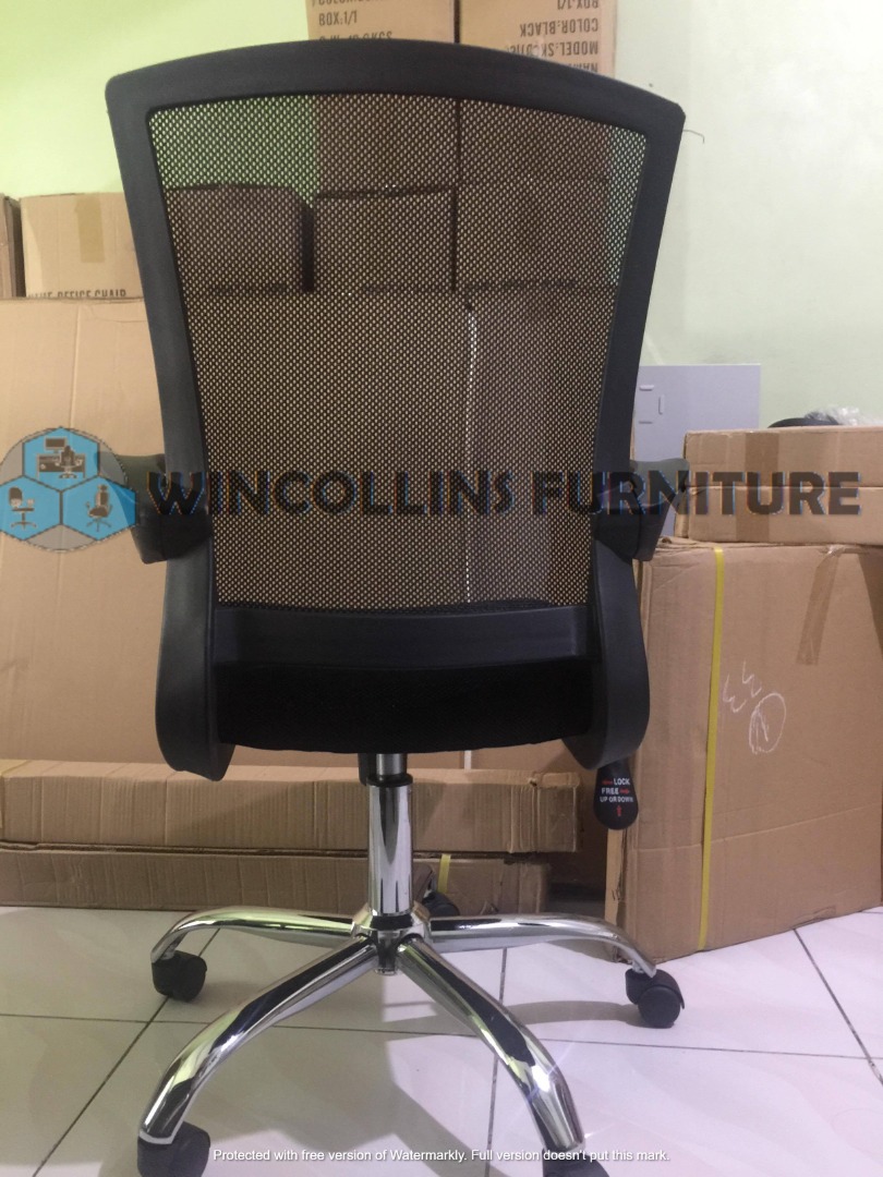 Mesh Chair Movable Armrest Mesh Backrest, Chrome starbase, Furniture