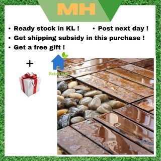 MH Wood Floor Decking Interlocking Deck Floor Tiles Outdoor Garden Balcony Decoration Lantai Kayu Papan 防腐木地板