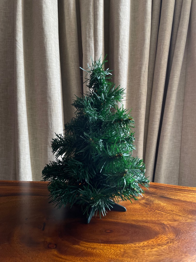 Mini Artificial Christmas Tree, Furniture & Home Living, Home ...