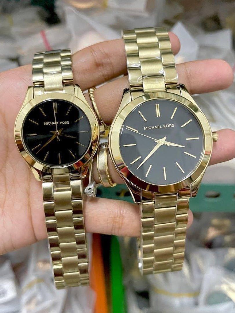 Mk slim runway gold new arrivals