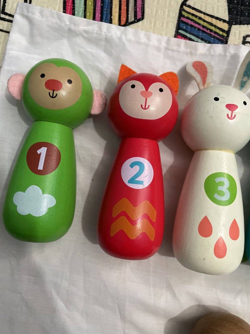 Elc hotsell wooden skittles