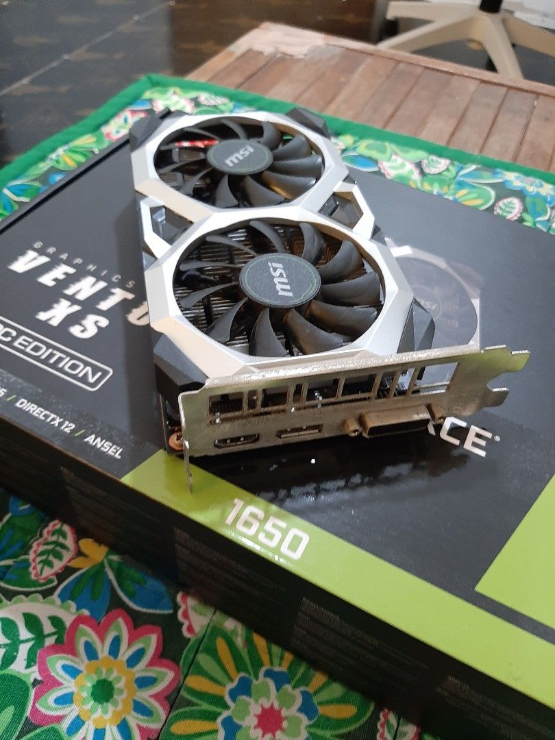 MSI GTX 1650 Ventus XS OC 4GB GDDR5, Computers & Tech, Parts ...