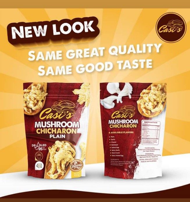 Mushroom Chicharon (Category: Local Eats) located in Taguig. Submitted by tintin021410 (Listing ID 1195599459, Image 1). Description: para po sa mahihilig sa chicharon eto ang good pra sau healthy chicharon dahil gawa sa Oyster Mushrooms ang aming chicharon pwede pang snacks,pang pulutan,pang baon etc..