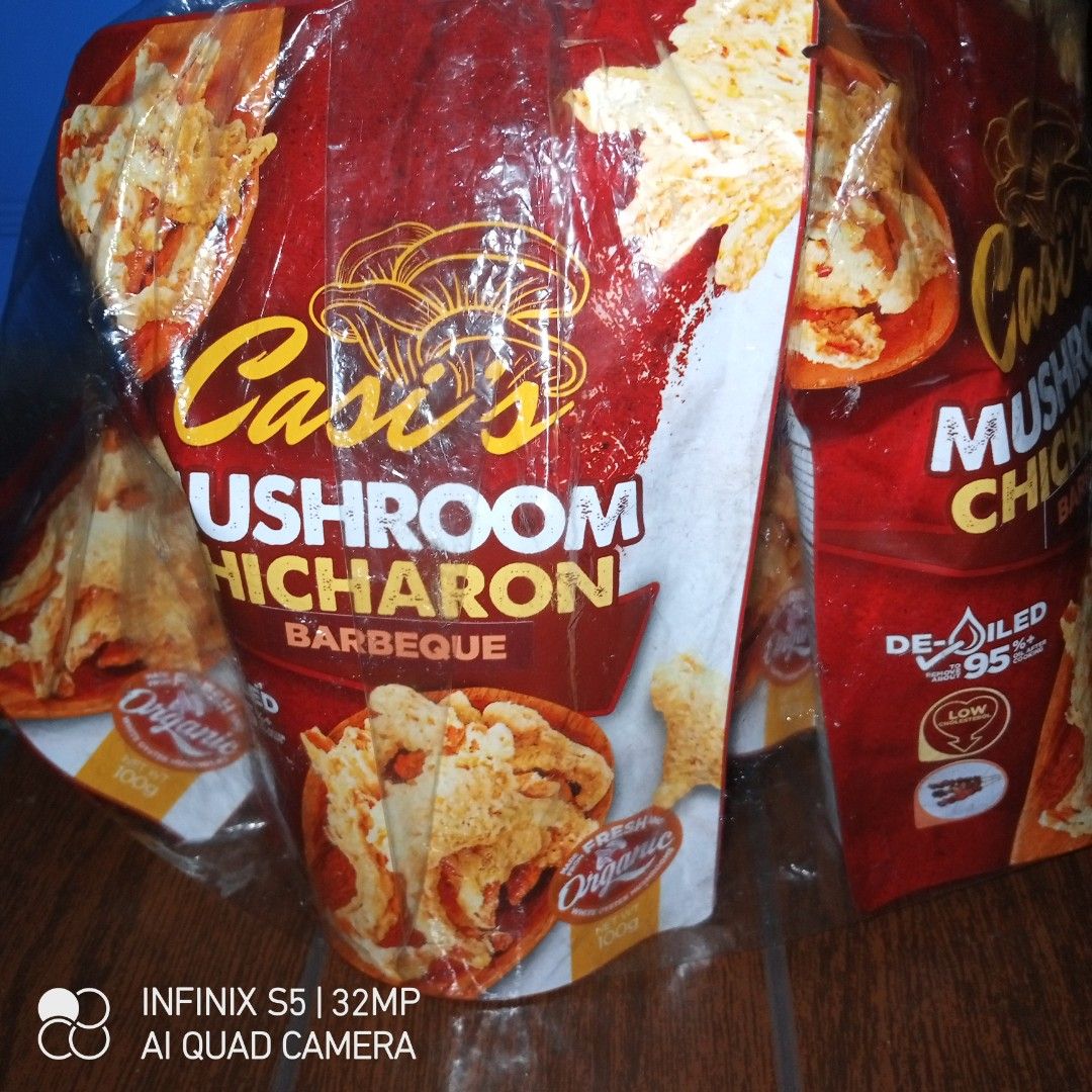 Mushroom Chicharon (Category: Local Eats) located in Taguig. Submitted by tintin021410 (Listing ID 1195599459, Image 2). Description: para po sa mahihilig sa chicharon eto ang good pra sau healthy chicharon dahil gawa sa Oyster Mushrooms ang aming chicharon pwede pang snacks,pang pulutan,pang baon etc..