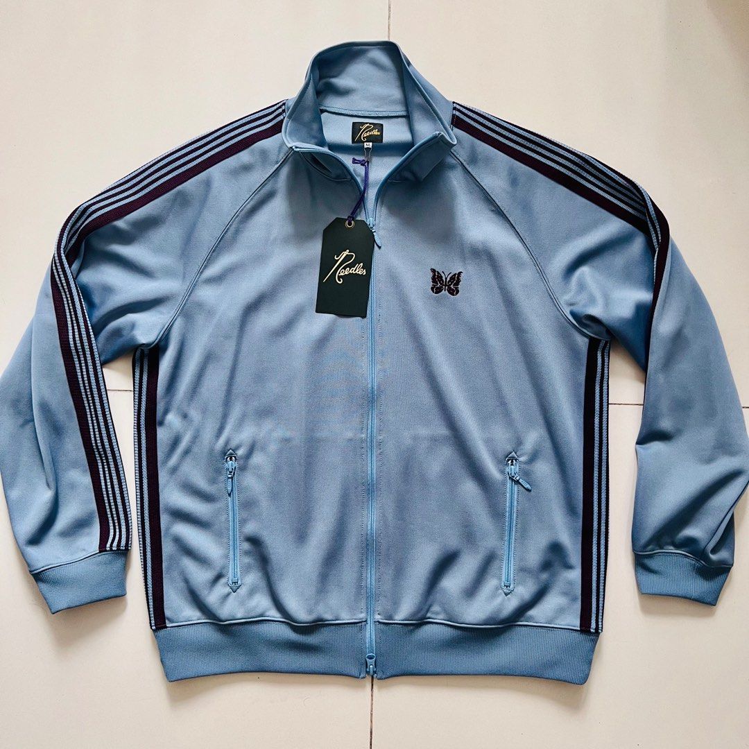 Needles track jacket Light Blue Baby Blue Sax XL, 男裝, 外套及戶外
