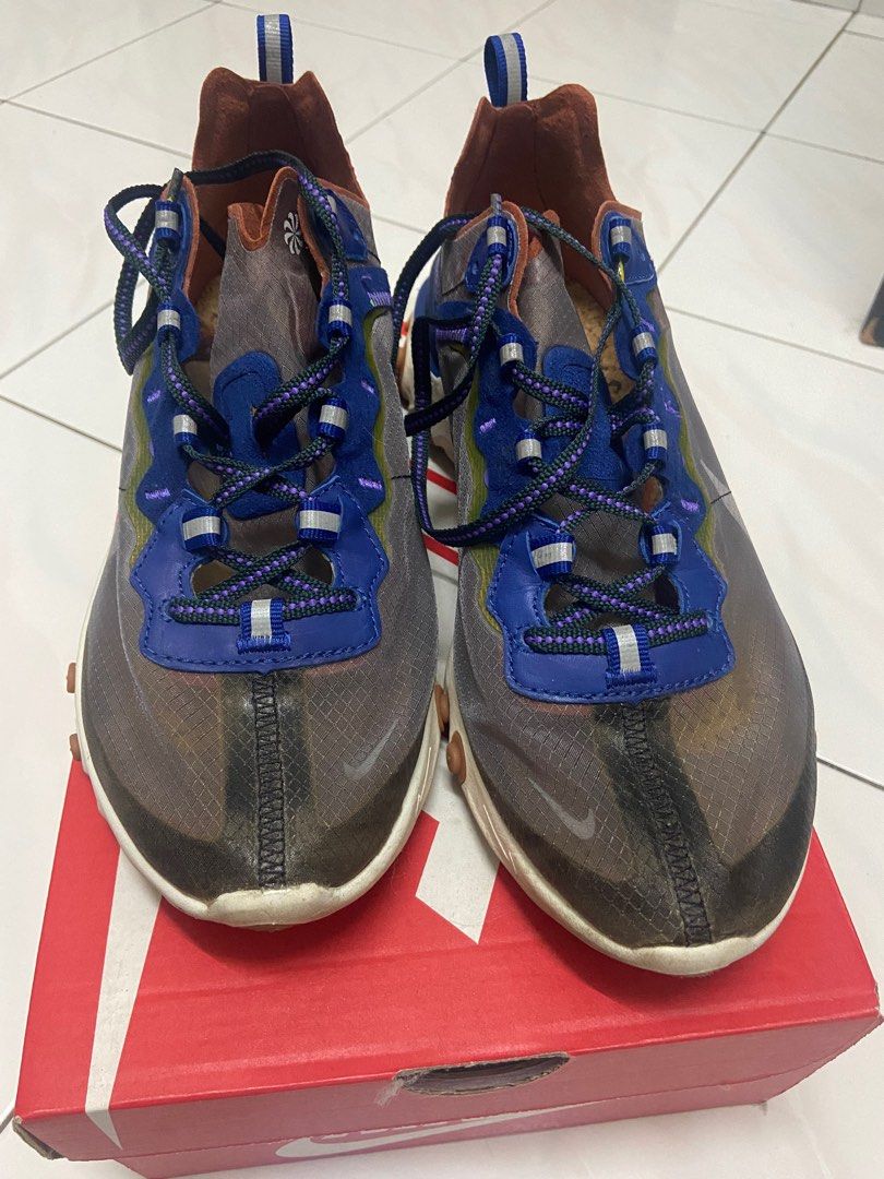 Nike React Element 87 (Category: Sneakers) located in Cheras. Submitted by henrychlee (Listing ID 1195787356, Image 2). Description: Bought from Stcok X 100% ori Condition: 9.5/10.