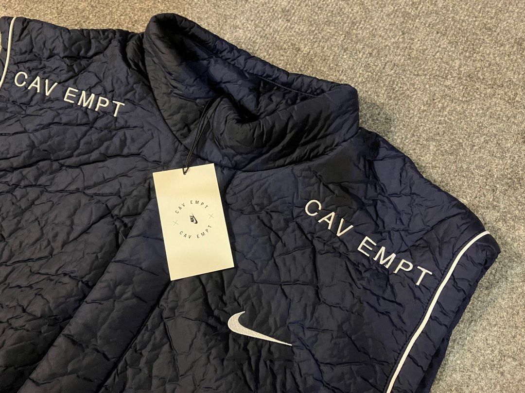 Nike x CAV EMPT CE SK8THNG Nylon Padded Half Zip Vest Jacket 夾綿