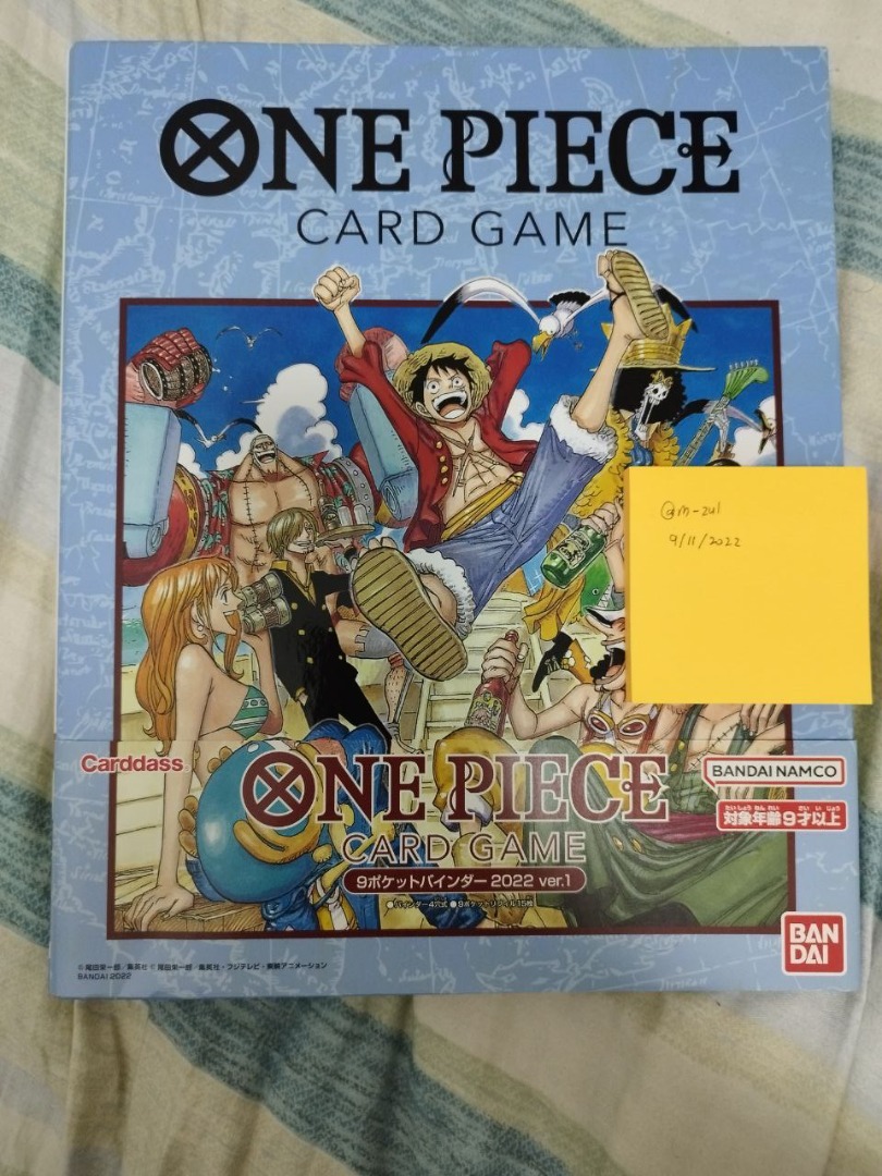 One Piece Trading Card Game 9 Pocket Binder, Hobbies & Toys, Toys