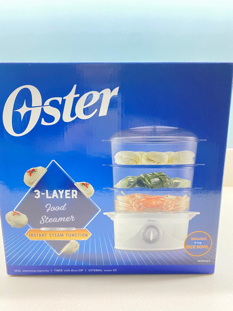 Oster 3 layer food steamer, TV & Home Appliances, Kitchen Appliances
