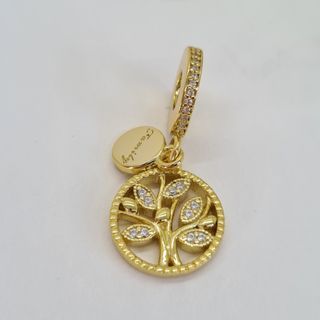 Pandora new gold Family tree charm pendant in gold